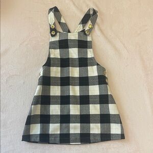 Max Studio Kids Black and White Plaid Dress